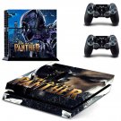 Black Panther decal skin sticker for PS4 console and controllers