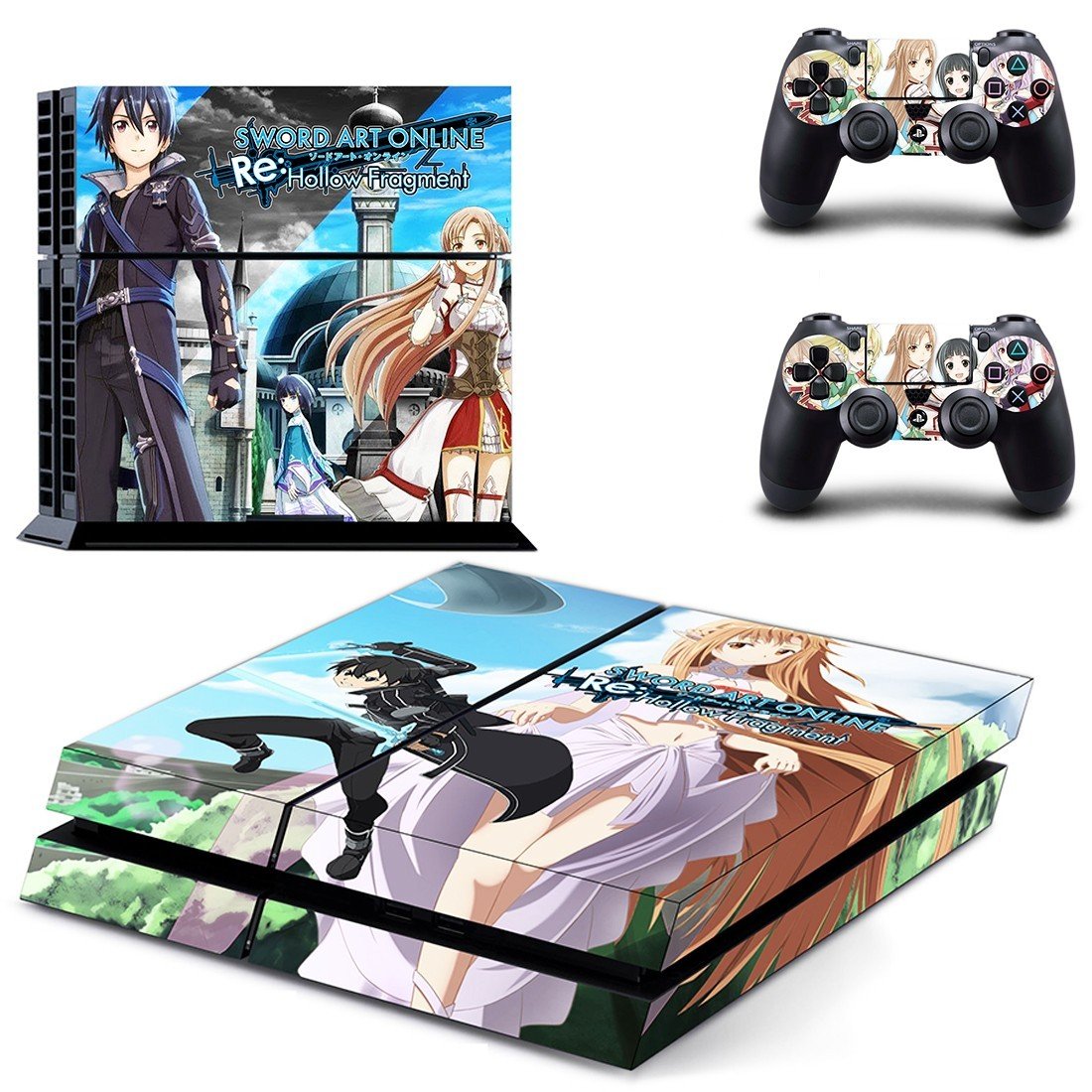 Sword Art Online Hollow Fragment decal skin sticker for PS4 console and controllers