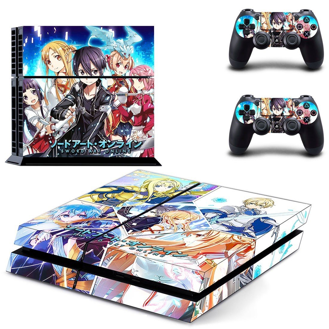 Sword Art Online decal skin sticker for PS4 console and controllers