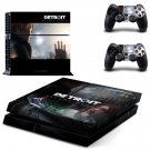Detroit become human decal skin sticker for PS4 console and controllers