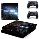 Detroit become human decal skin sticker for PS4 console and controllers