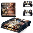 Attack on Titan 2 decal skin sticker for PS4 console and controllers