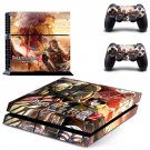 Attack on Titan 2 decal skin sticker for PS4 console and controllers
