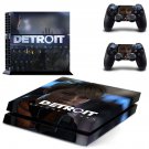 Detroit become human decal skin sticker for PS4 console and controllers