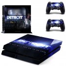 Detroit become human decal skin sticker for PS4 console and controllers