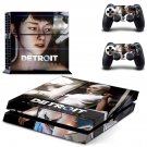 Detroit become human decal skin sticker for PS4 console and controllers