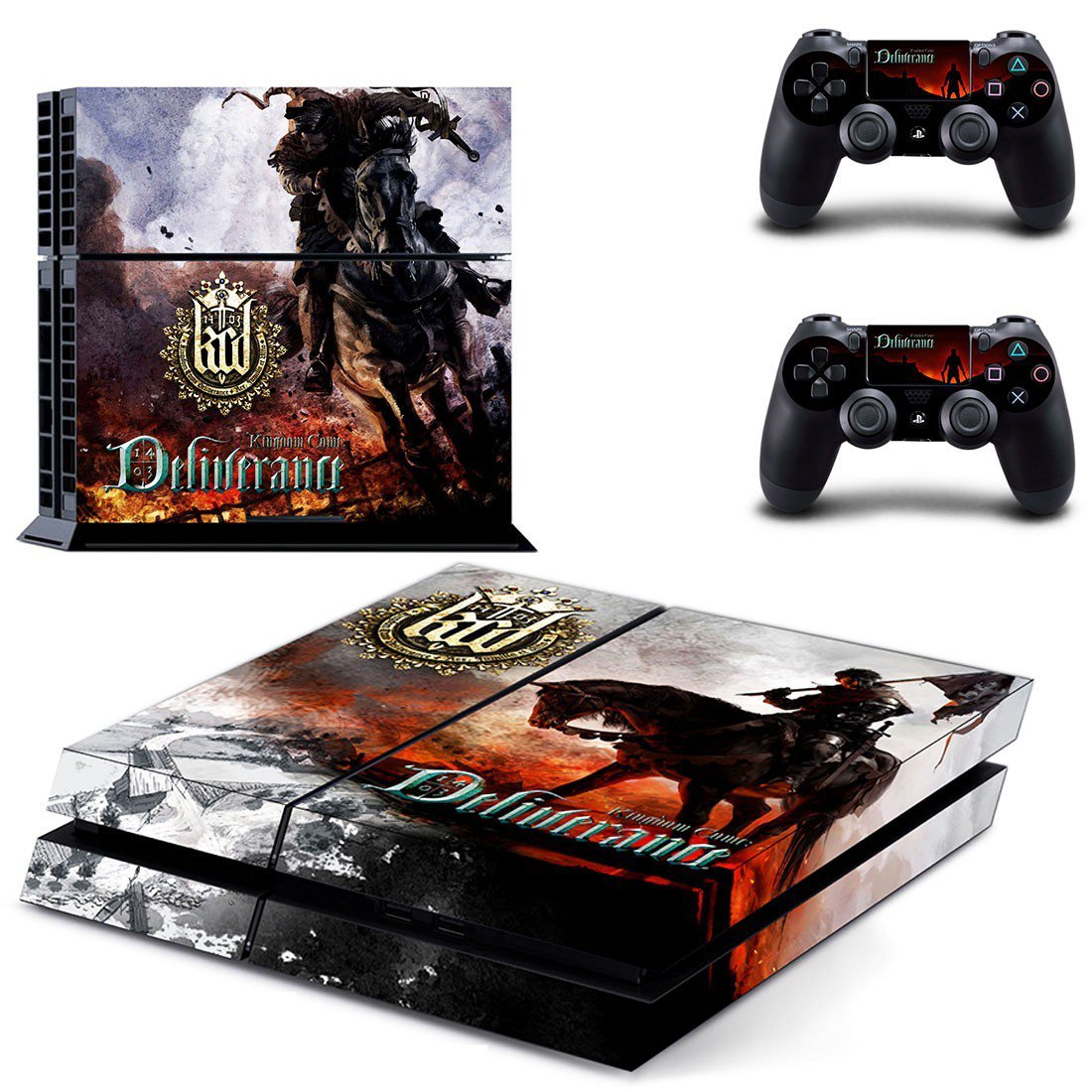 Kingdom Come Deliverance decal skin sticker for PS4 console and controllers