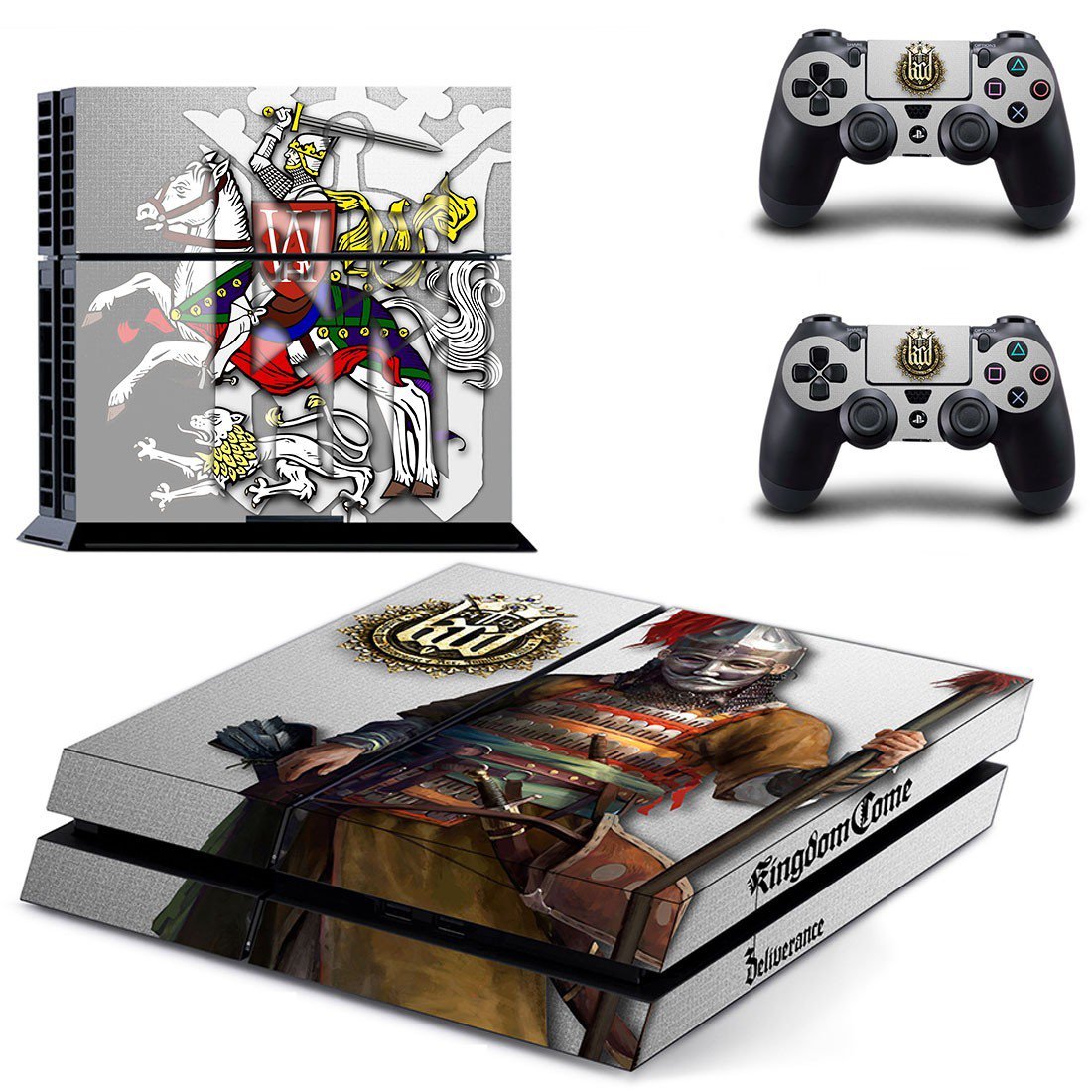 Kingdom Come Deliverance decal skin sticker for PS4 console and controllers