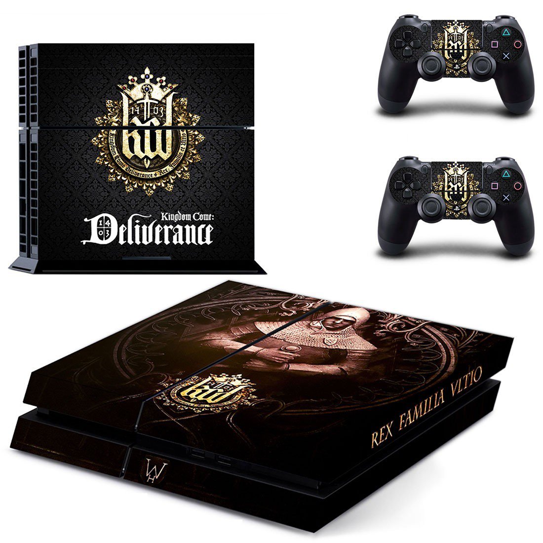 Kingdom Come Deliverance decal skin sticker for PS4 console and controllers