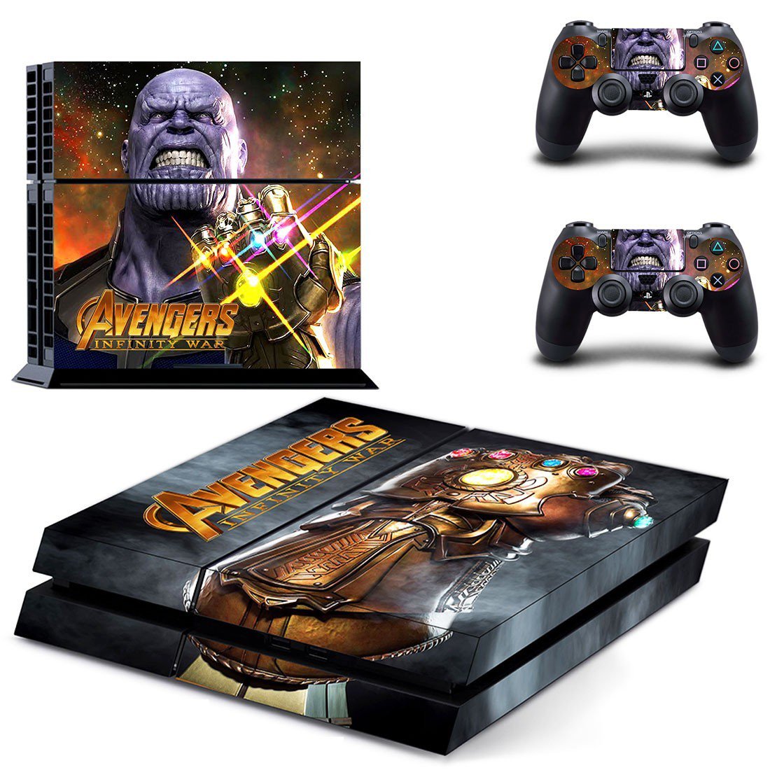 Avengers infinity war decal skin sticker for PS4 console and controllers