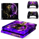 Black Panther decal skin sticker for PS4 console and controllers