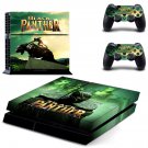 Black Panther decal skin sticker for PS4 console and controllers