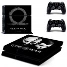 God of war 4 decal skin sticker for PS4 console and controllers