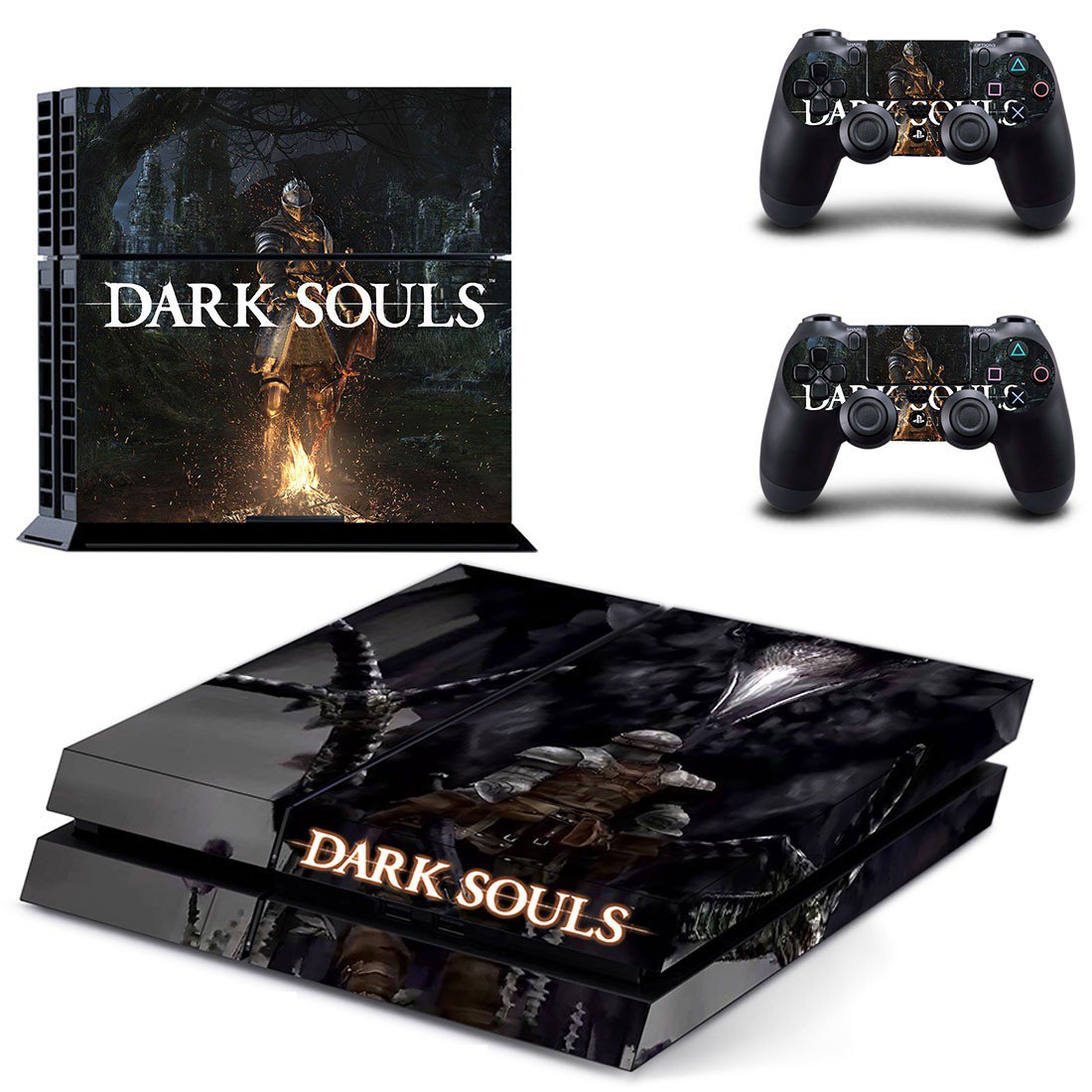 Dark Souls decal skin sticker for PS4 console and controllers