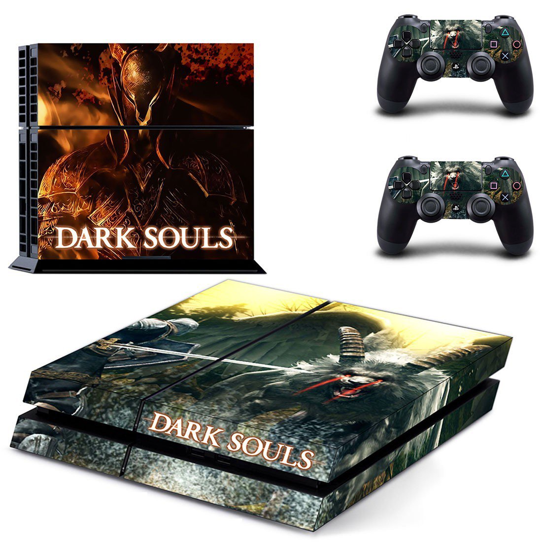 Dark Souls decal skin sticker for PS4 console and controllers