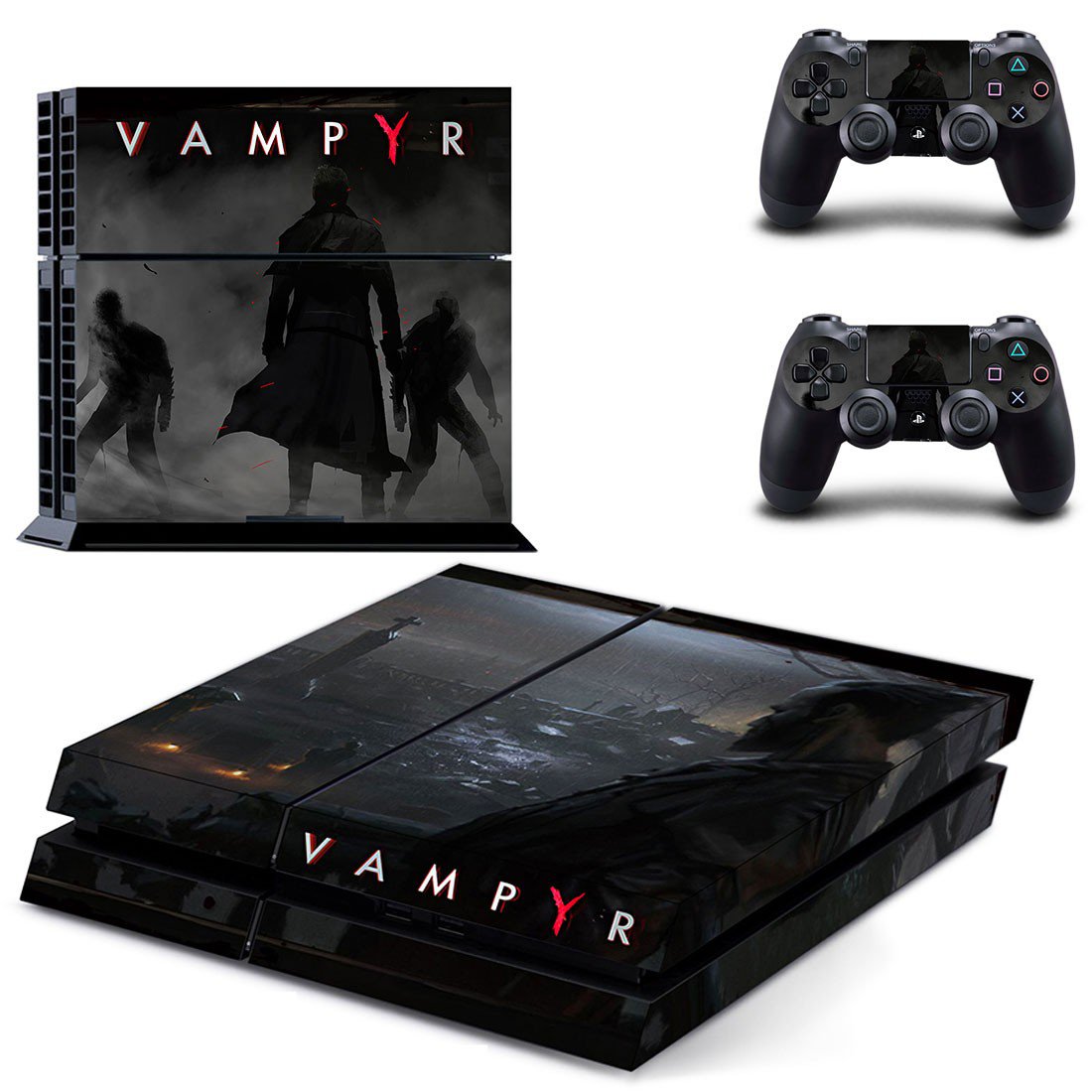 Vampyr decal skin sticker for PS4 console and controllers