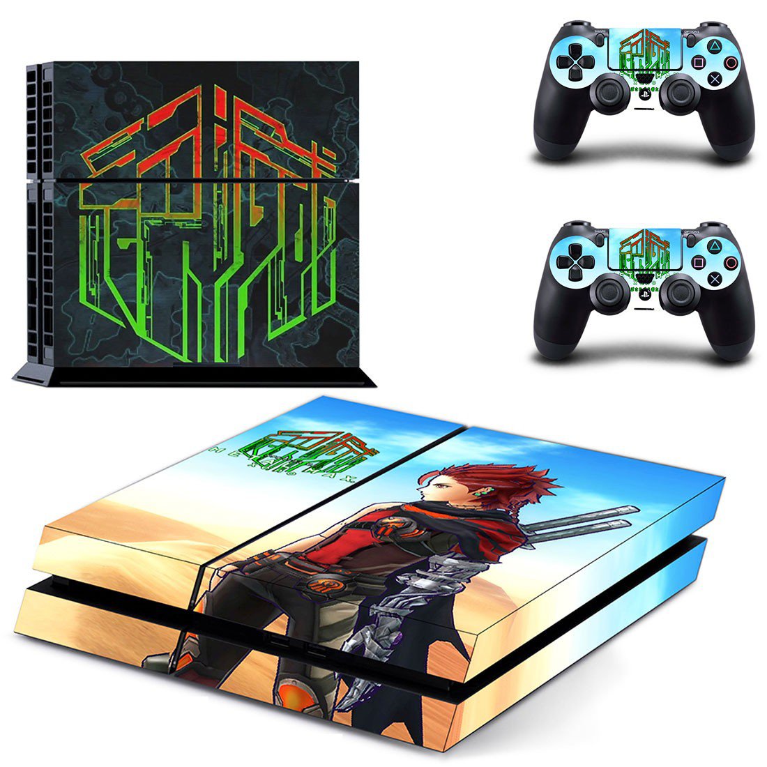 Metal Max Xeno decal skin sticker for PS4 console and controllers