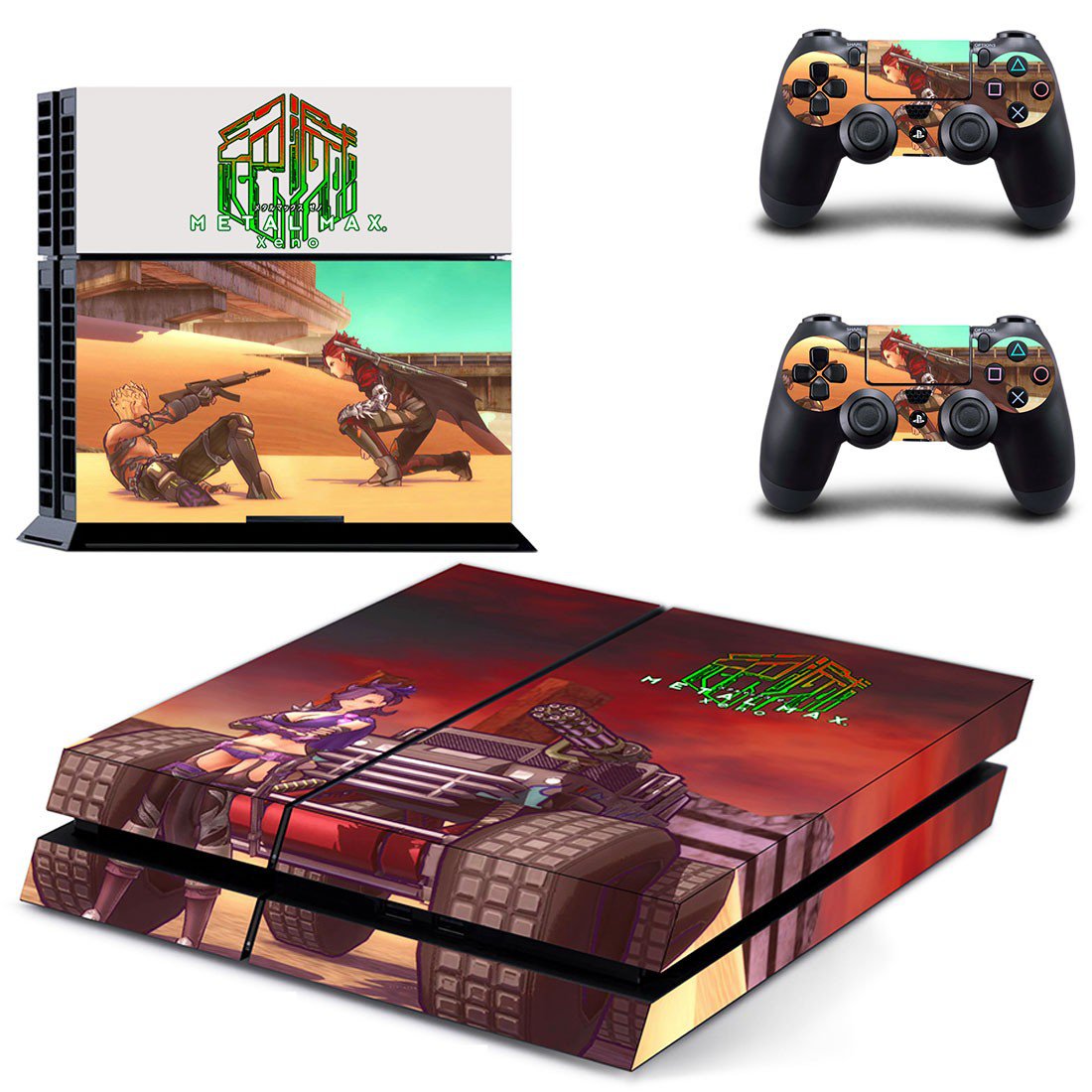 Metal Max Xeno decal skin sticker for PS4 console and controllers