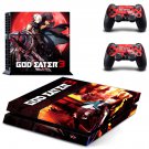 God Eater 3 decal skin sticker for PS4 console and controllers