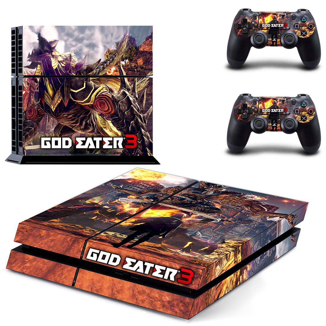 God Eater 3 decal skin sticker for PS4 console and controllers