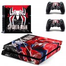 Spider Man decal skin sticker for PS4 console and controllers