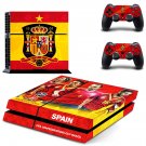 Spain National FT decal skin sticker for PS4 console and controllers