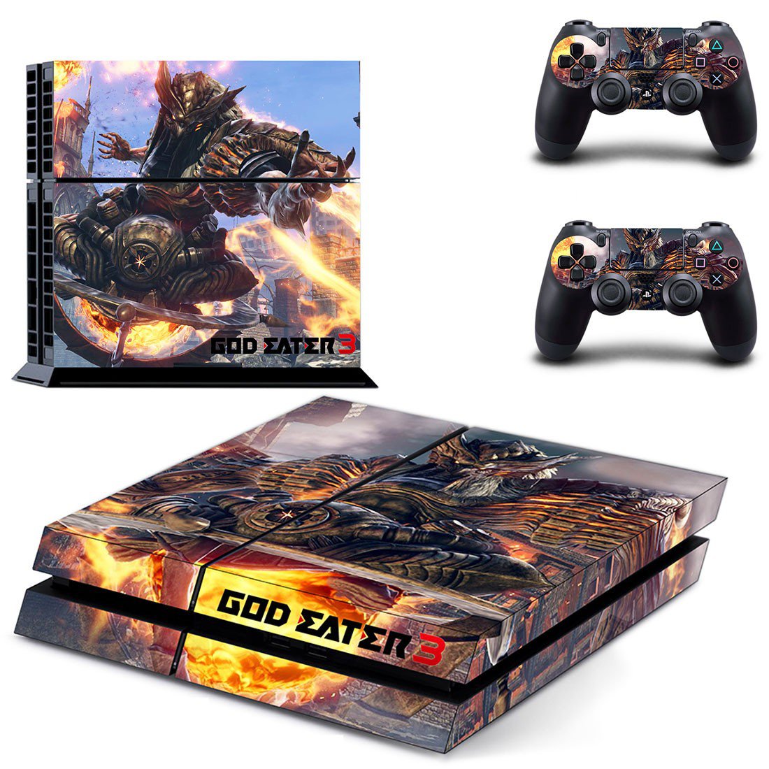 God Eater 3 decal skin sticker for PS4 console and controllers