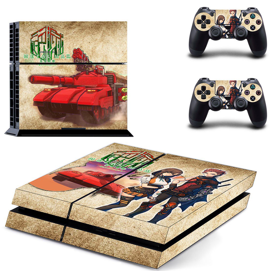 Metal Max Xeno decal skin sticker for PS4 console and controllers