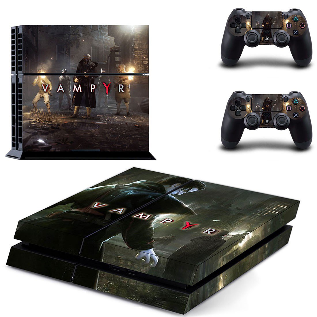 Vampyr decal skin sticker for PS4 console and controllers