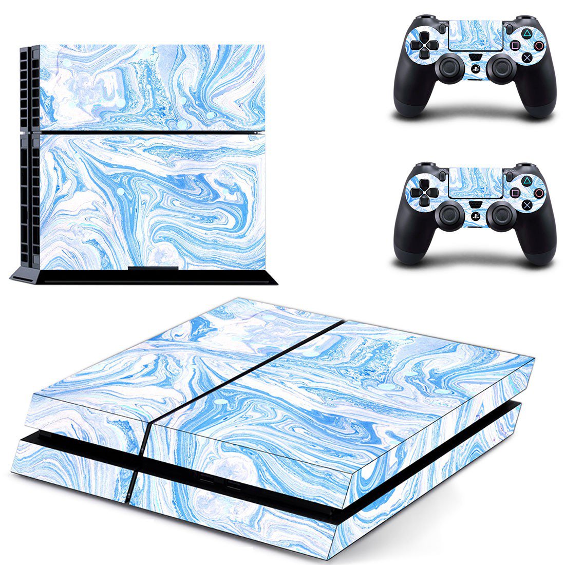 Abstract Wallpaper decal skin sticker for PS4 console and controllers