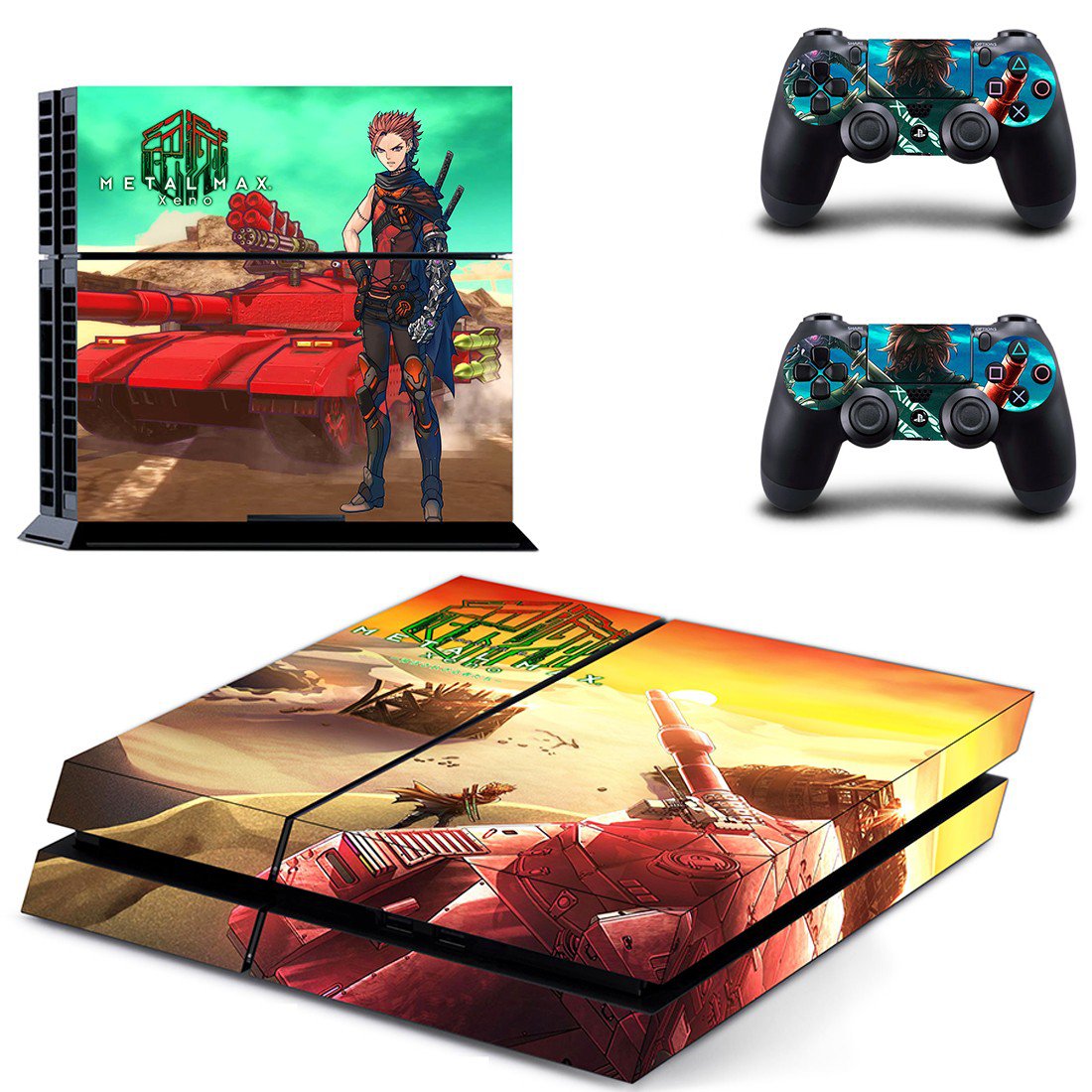 Metal Max Xeno decal skin sticker for PS4 console and controllers