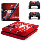 Spider Man decal skin sticker for PS4 console and controllers