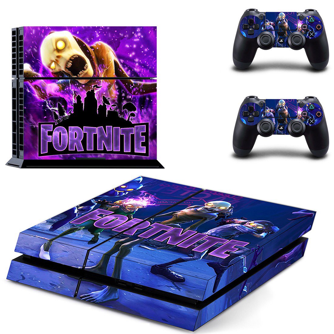 Fortnite decal skin sticker for PS4 console and controllers