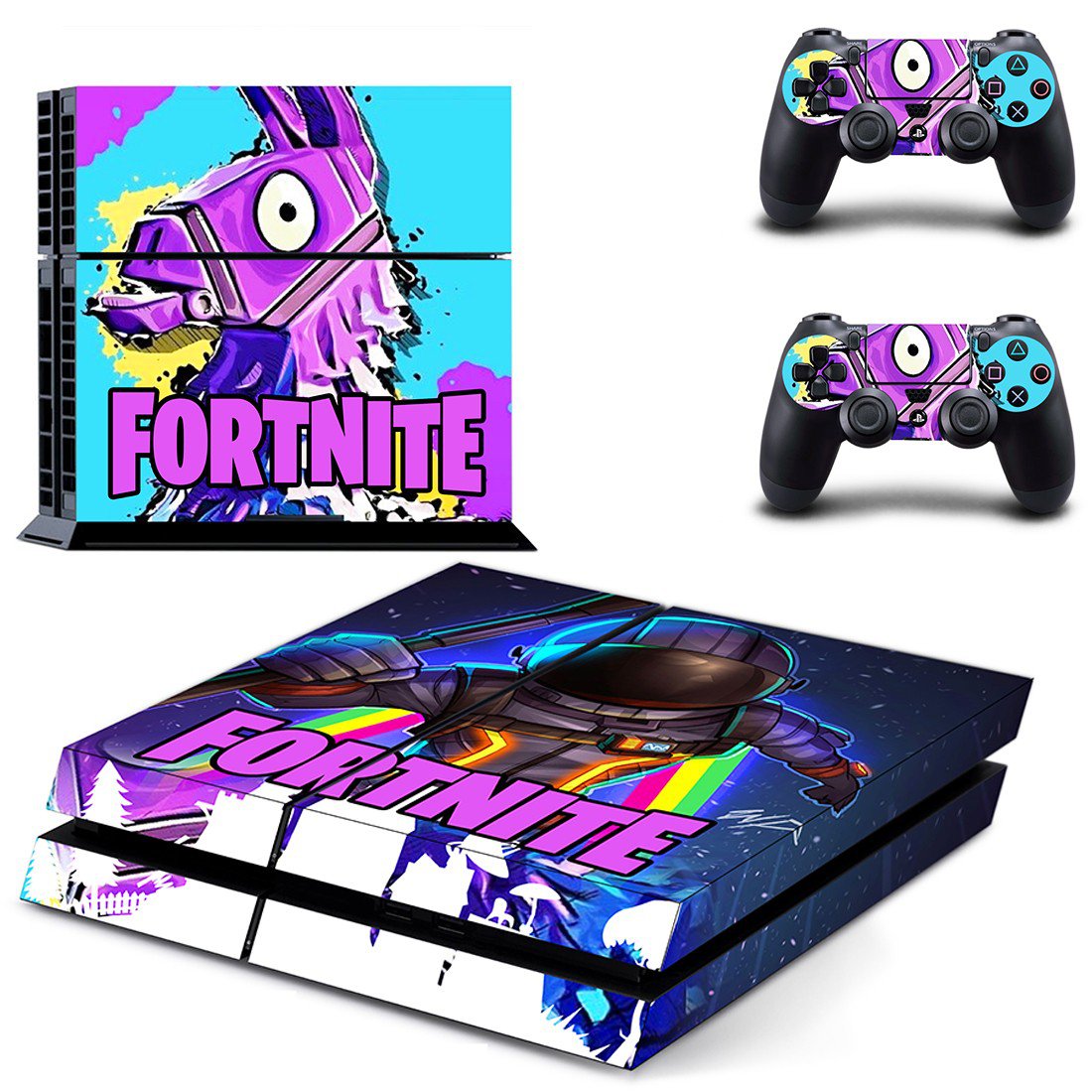 Fortnite decal skin sticker for PS4 console and controllers
