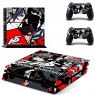 Persona 5 decal skin sticker for PS4 console and controllers