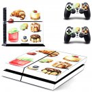 Fast food decal skin sticker for PS4 console and controllers