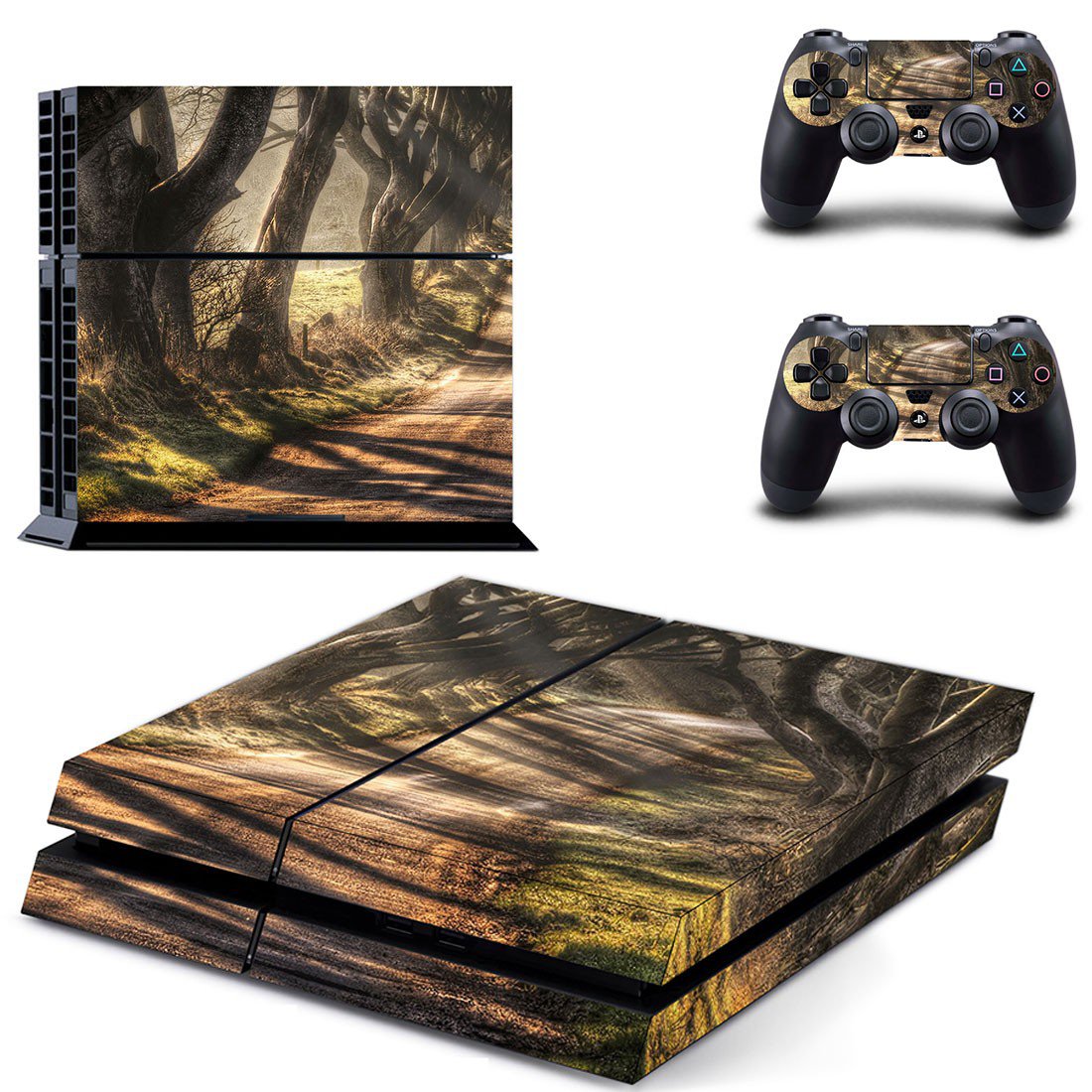 Dark Hedges decal skin sticker for PS4 console and controllers