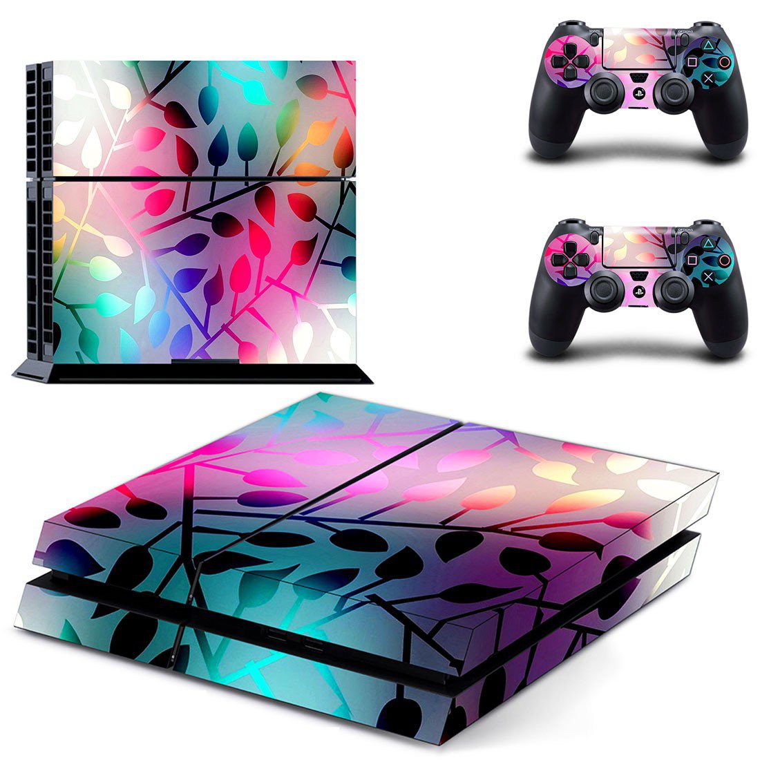 Abstract Wallpaper decal skin sticker for PS4 console and controllers