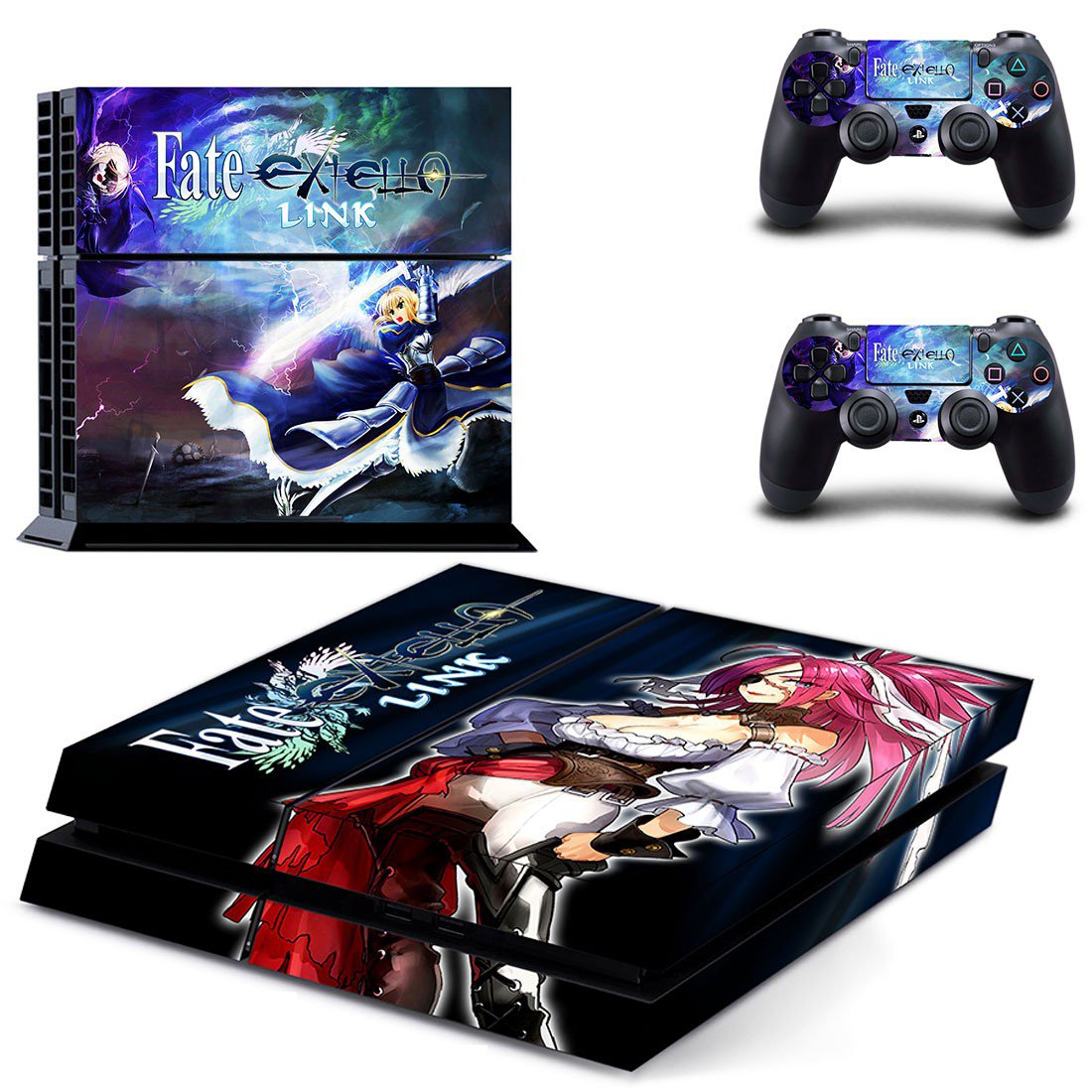 Fate Extella decal skin sticker for PS4 console and controllers
