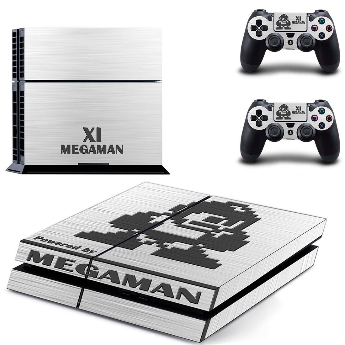 Mega Man 11 decal skin sticker for PS4 console and controllers