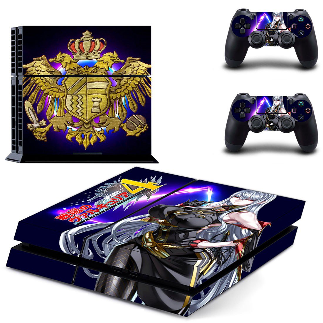 Valkyria Chronicles 4 decal skin sticker for PS4 console and controllers