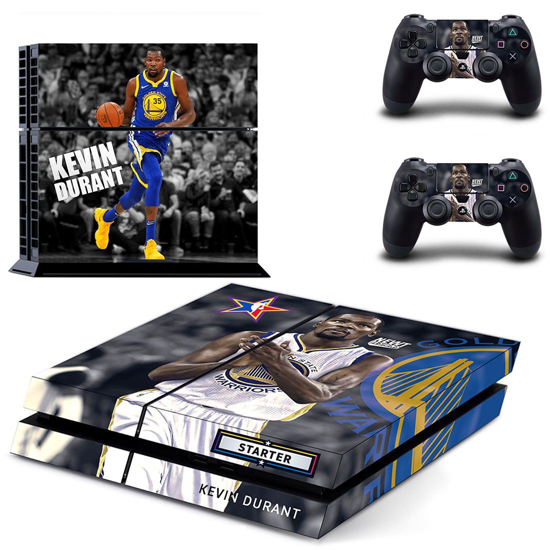 Kevin Durant decal skin sticker for PS4 console and controllers