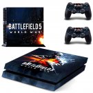 Battlefield 5 world war decal skin sticker for PS4 console and controllers