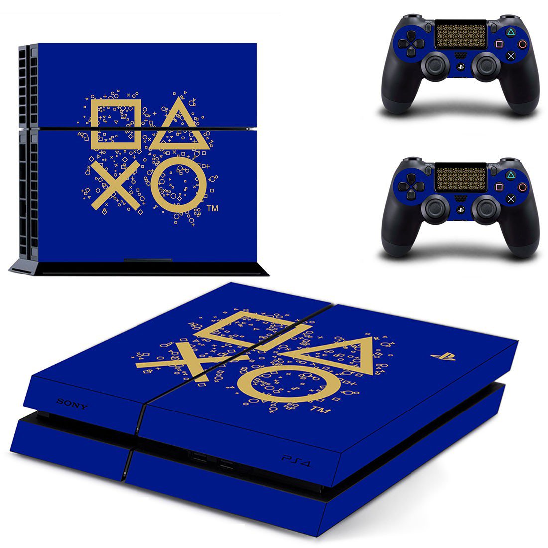 Classic design decal skin sticker for PS4 console and controllers