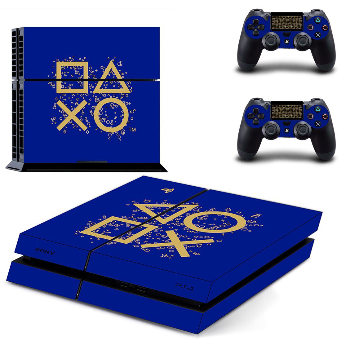 Classic design decal skin sticker for PS4 console and controllers