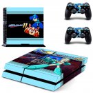 Mega man 11 decal skin sticker for PS4 console and controllers