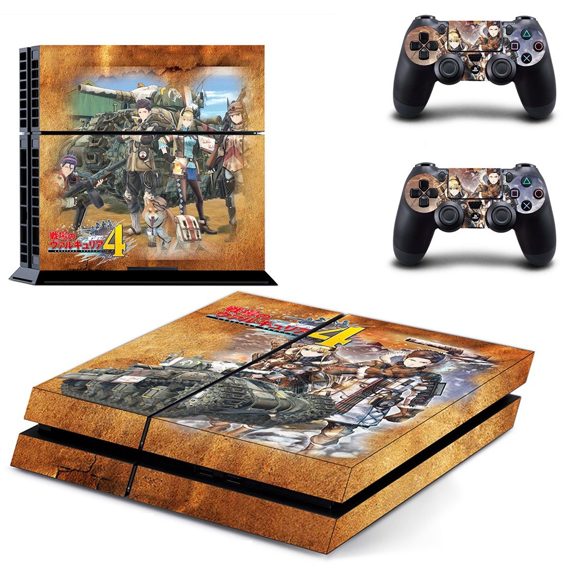 Valkyria Chronicles 4 decal skin sticker for PS4 console and controllers