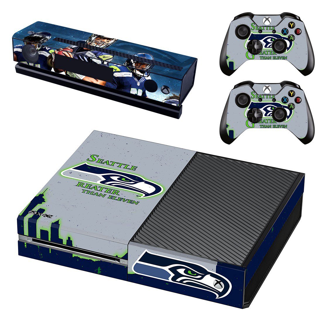 Seatle rather than eleven decal skin sticker for Xbox One console and controllers