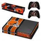Cleveland Browns decal skin sticker for Xbox One console and controllers