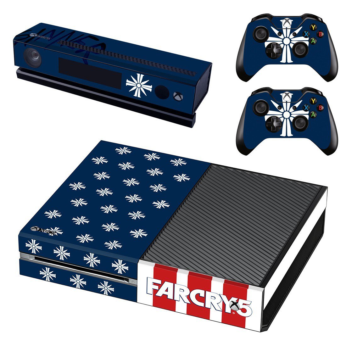 Far Cry 5 decal skin sticker for Xbox One console and controllers